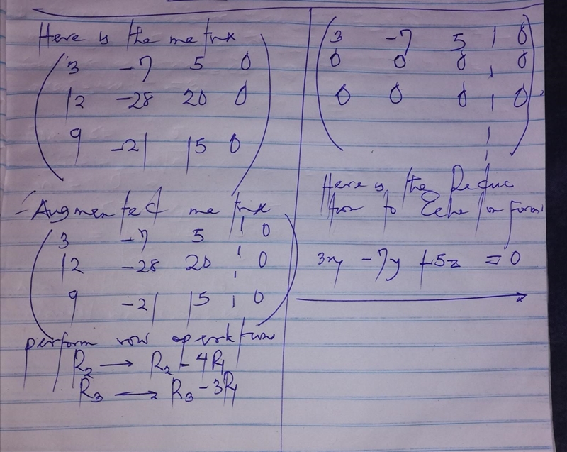 Find the general solution of the system whose augmented matrix is given below. [Start-example-1