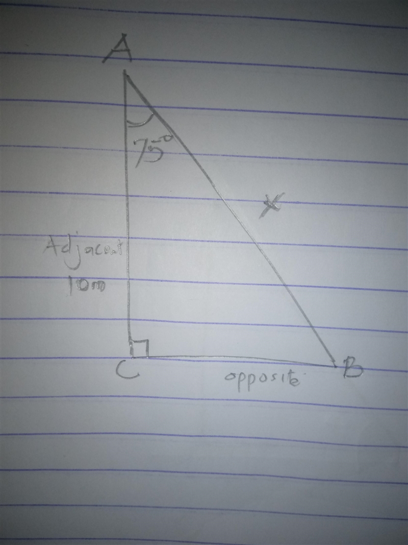 What is the length of Line segment A B? Round to the nearest tenth. Triangle A B C-example-1