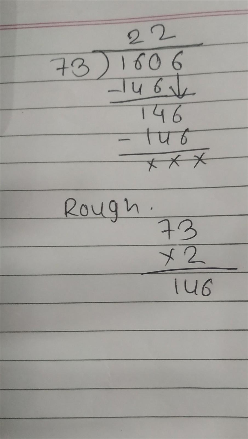 Solve: 1606 ÷ 73 = ____-example-1