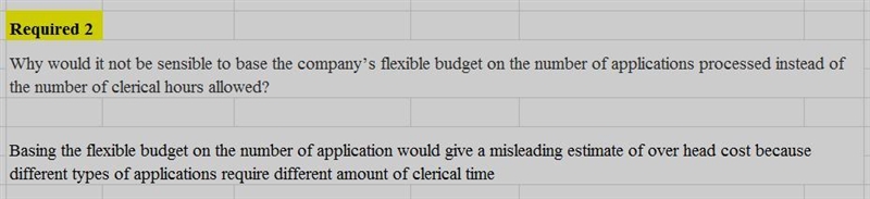 Problem 11-36 Standard Hours Allowed; Flexible Budget; Multiple Products; Insurance-example-2