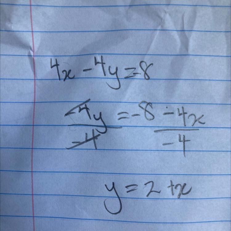 Put the following equation of a line into slope-intercept form, simplifying all fractions-example-1