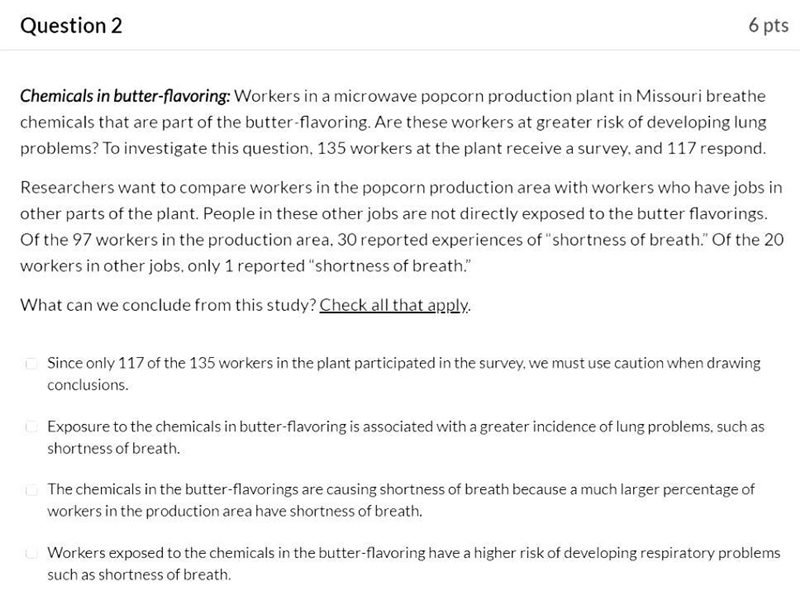 Chemicals in butter-flavoring: Workers in a microwave popcorn production plant in-example-1