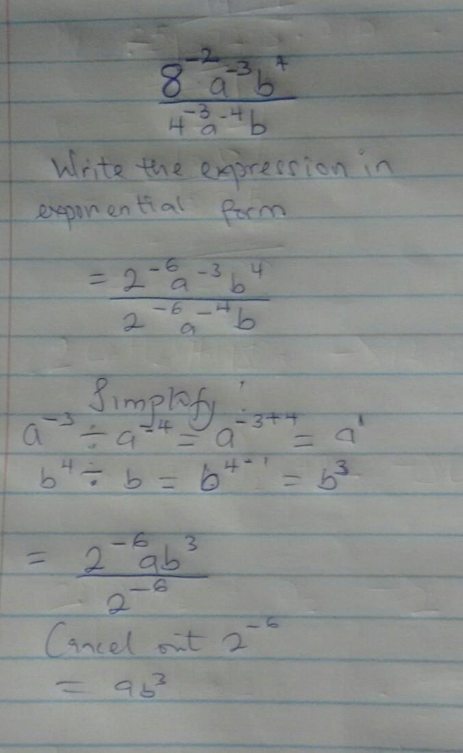 Exponents and power - simplify and express result with positive index​-example-1