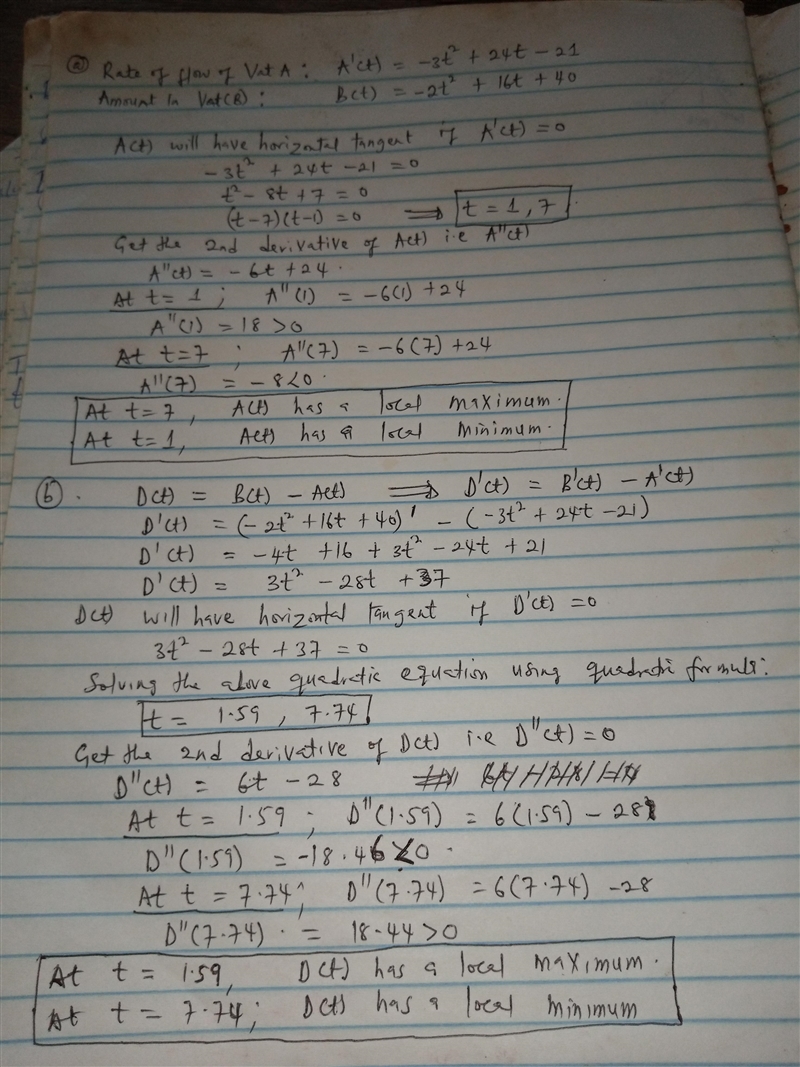 Water is flowing into and out of two vats, Vat A and Vat B. The amount of water, in-example-2