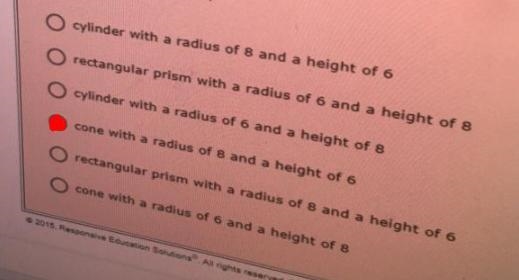 Choose the correct answer The triangle below is rotated about the x- axis (Choices-example-2