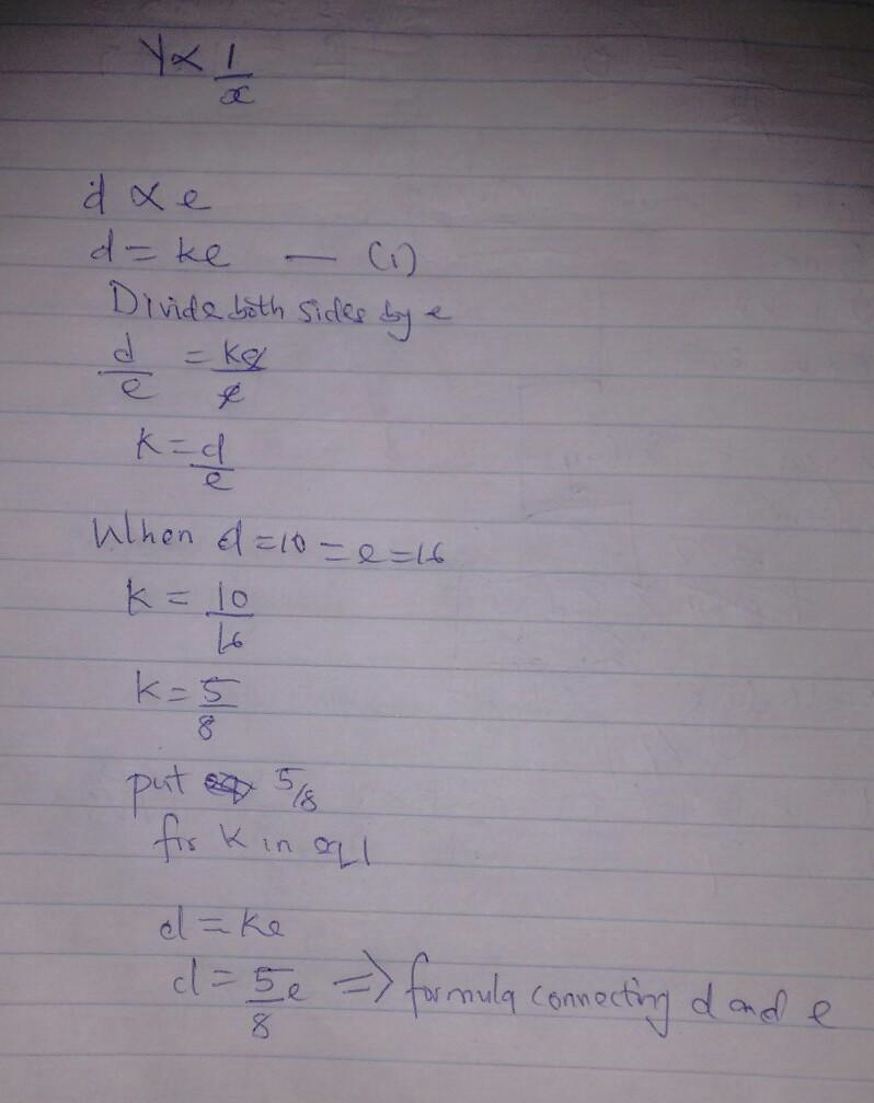 Y is directly proportional to 1/x. Write this in proportion notation. 2 points d is-example-1