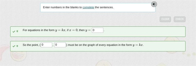 Enter numbers in the blanks to complete the sentences.-example-1