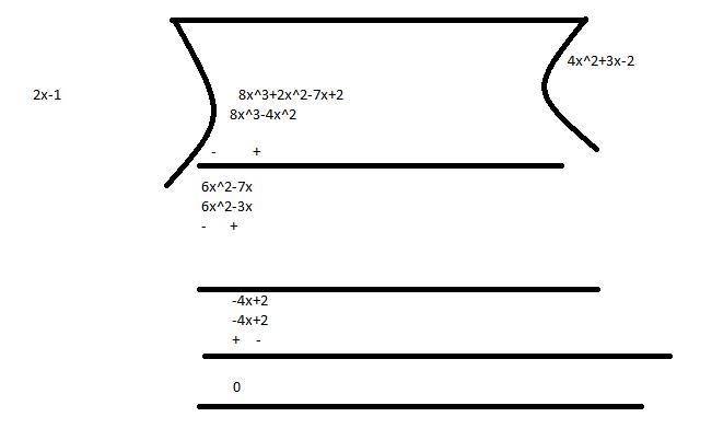 Divide these polynomials (8x^3+2x^2-7x+2)/(2x-1)-example-1