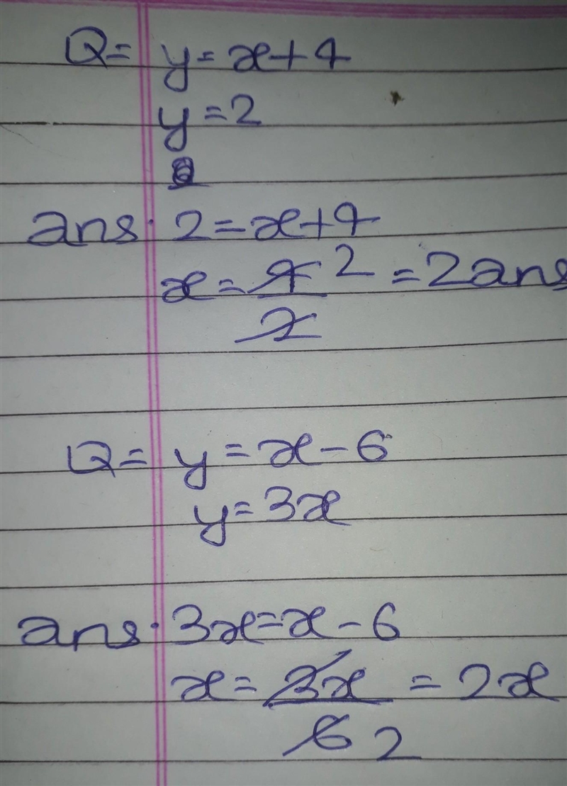 Please help a and b, Solve each system of equations algebraically.-example-1