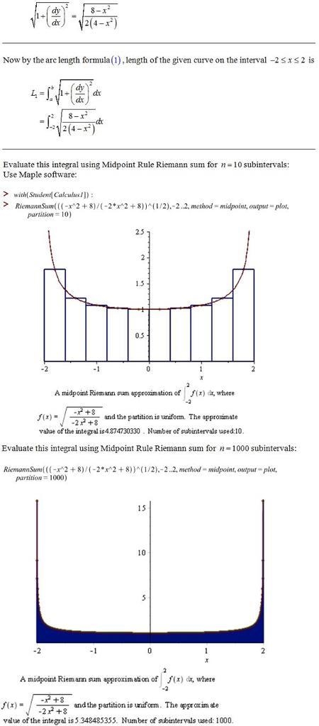 Divide [-2,2] into (a) 10 subintervals (b) 1000 subintervals of the same length. Then-example-1