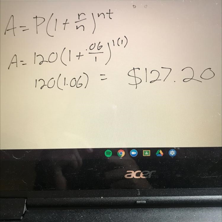 Based on simple interest, how much money would you have borrowed at 6% annual interest-example-1