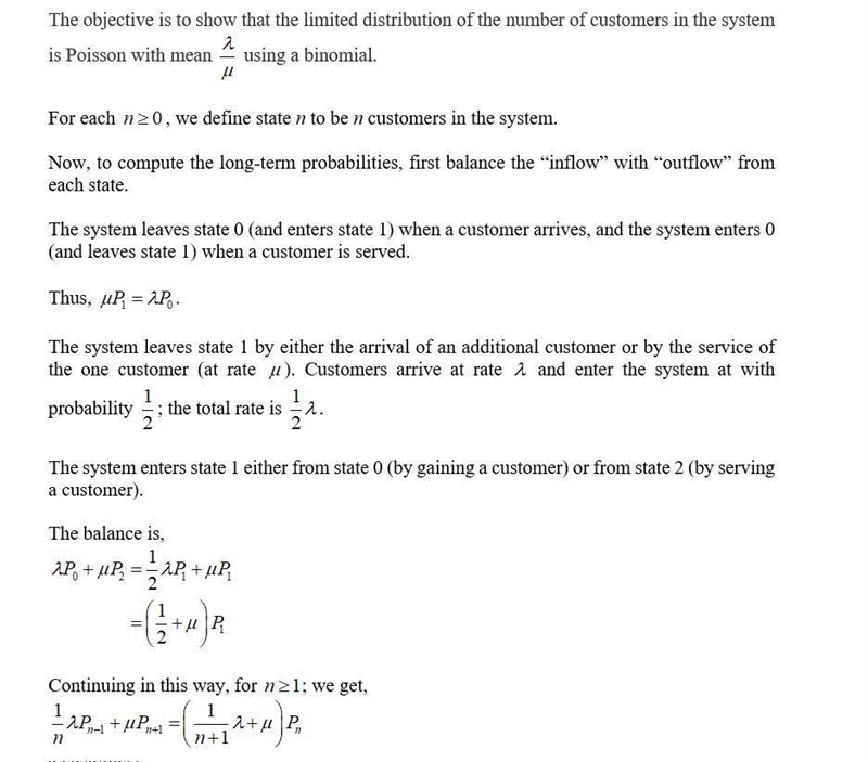 Customers arrive at a single-server queue in accordance witha Poisson process having-example-1