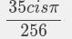 Simplify 5(cis7pi/4)^4-example-1