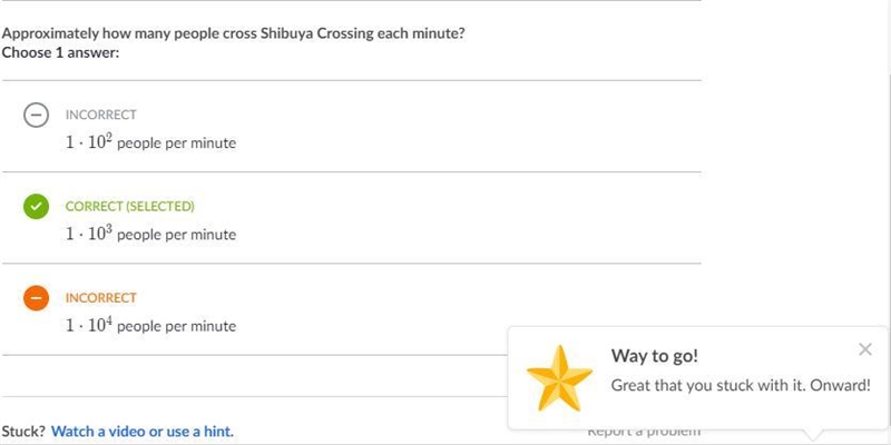 Approximately how many people cross Shibuya Crossing each minute? Choose 1 answer-example-2