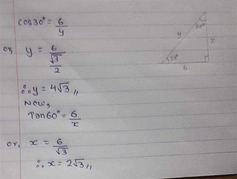 For the triangle show, what are the values of x and y (urgent help needed)-example-1