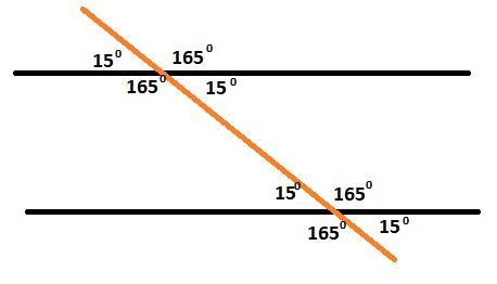 The ratio of the same side interior angles of two parallel lines is 33:3. Find the-example-1