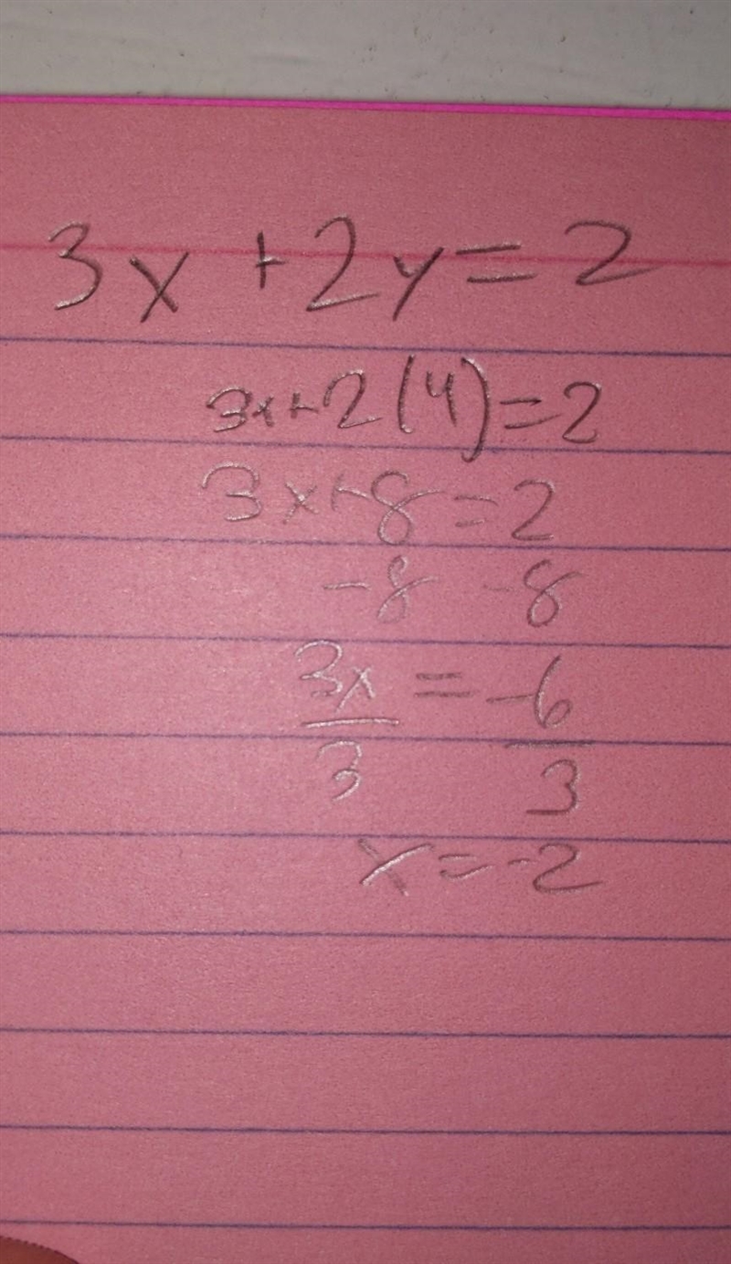 3х + 2y = 2 y = 4 Substitution-example-1