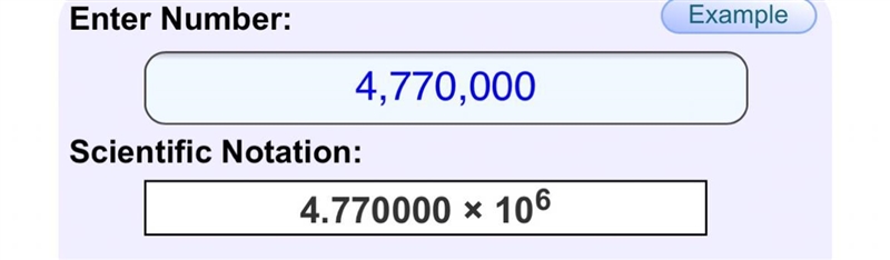 Rewrite this number in appropriate scientific notation of 4,770,000-example-1