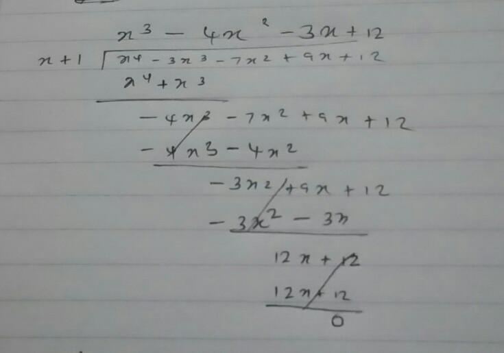 Find the roots of polynomialgiven that x+1 is a factor. f(x)=x x ^(4) - 3x^(3 ) - 7x-example-1