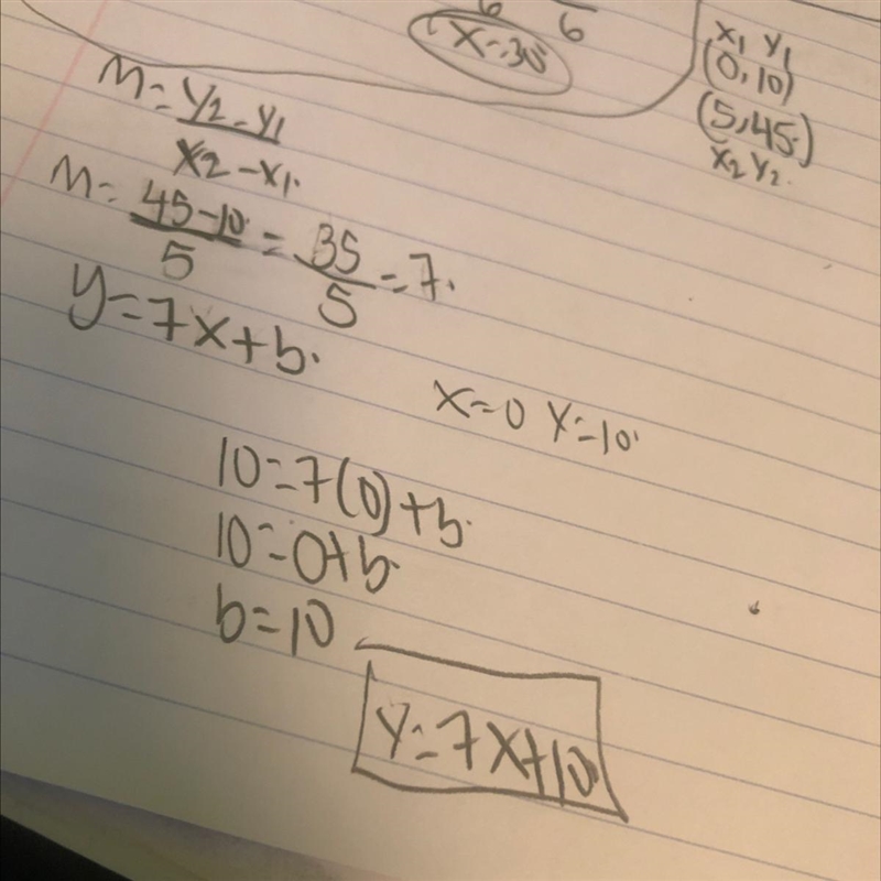 What equation models the points on the graph-example-1