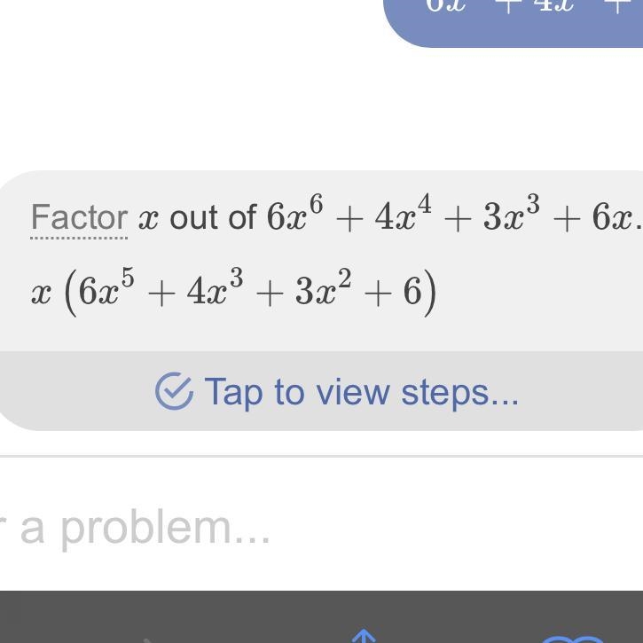 Factor 6x^6+4x^4+3x^3+6x-example-1