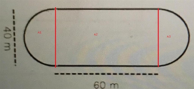 3. How many square meters are enclosed in the track?-example-1