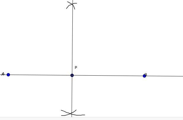 Paper and Pencil Construction: Construct a Line Perpendicular to a Given Line through-example-1