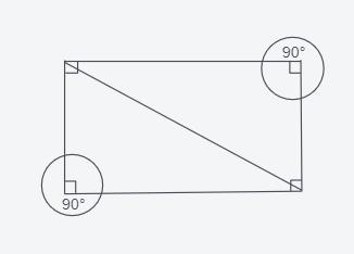 If i cut a rectangle into two triangles what kind of triangles would they be-example-1