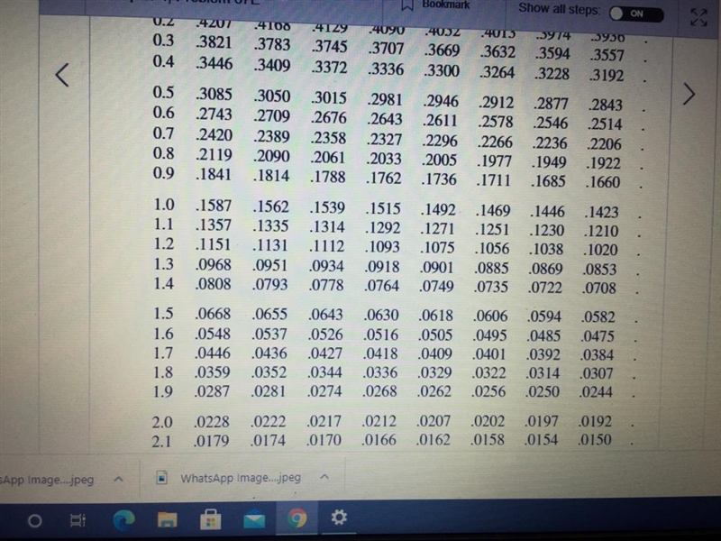 What should the mean diameter, in inches, be in order to minimize the fraction of-example-2