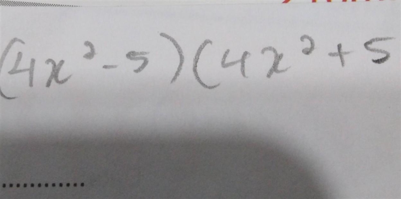 16x^4-25 Which pattern can we use to factor the expression?-example-1