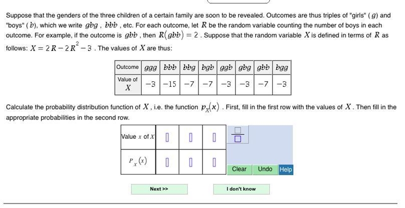 Suppose that the genders of the three children of a certain family are soon to be-example-1