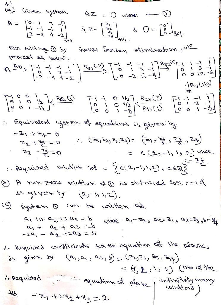 Use Gauss-Jordan elimination to nd the general solution for the following system of-example-1