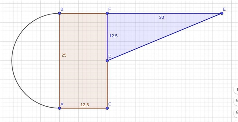 Find the area of the figure. Round to the nearest hundredth when necessary-example-1