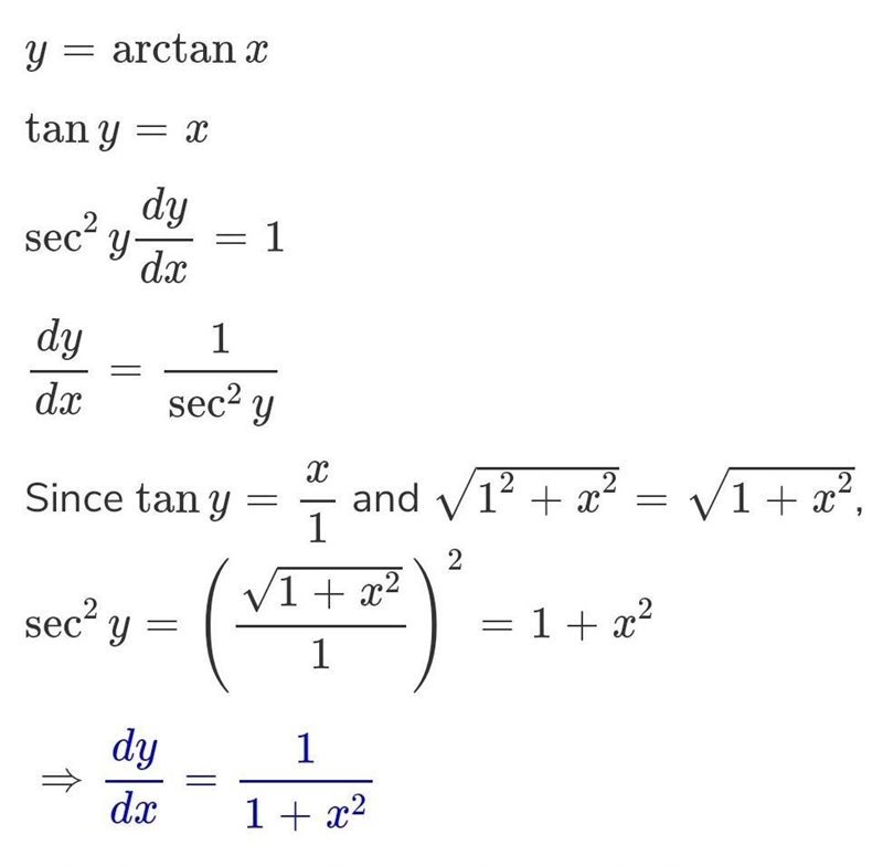 Find the derivative of tan^-1 x​-example-1