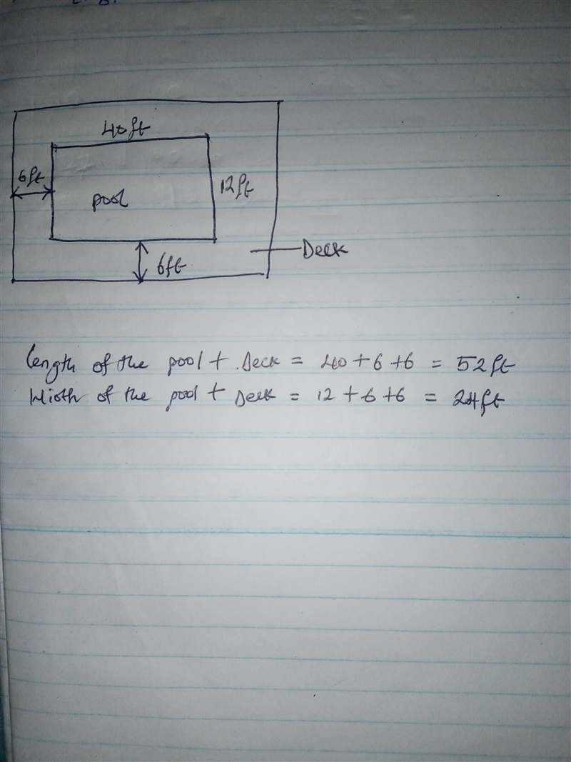 In her backyard, Carmen wants to build a swimming pool that is 12 feet by 40 feet-example-1