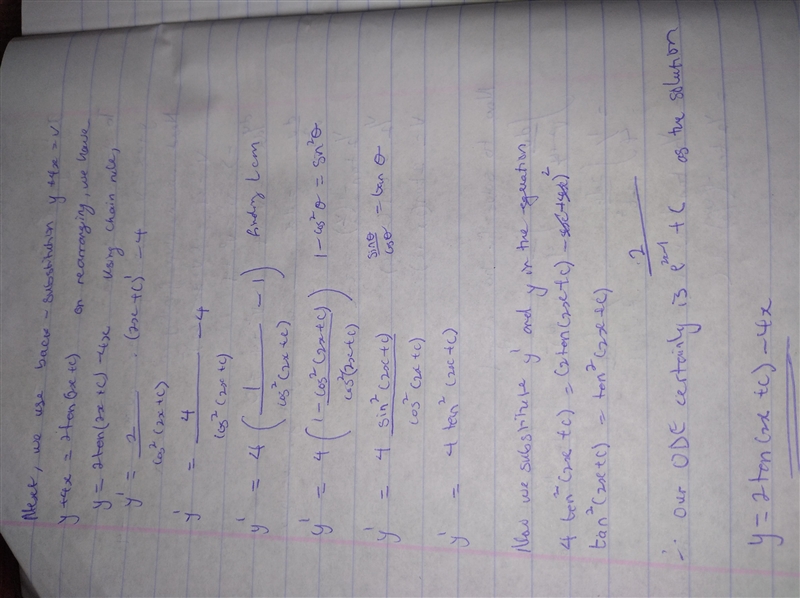 Find a general solution. Show the steps of derivation. xy'=y+2x³sin²y/x (Set y/x=u-example-2