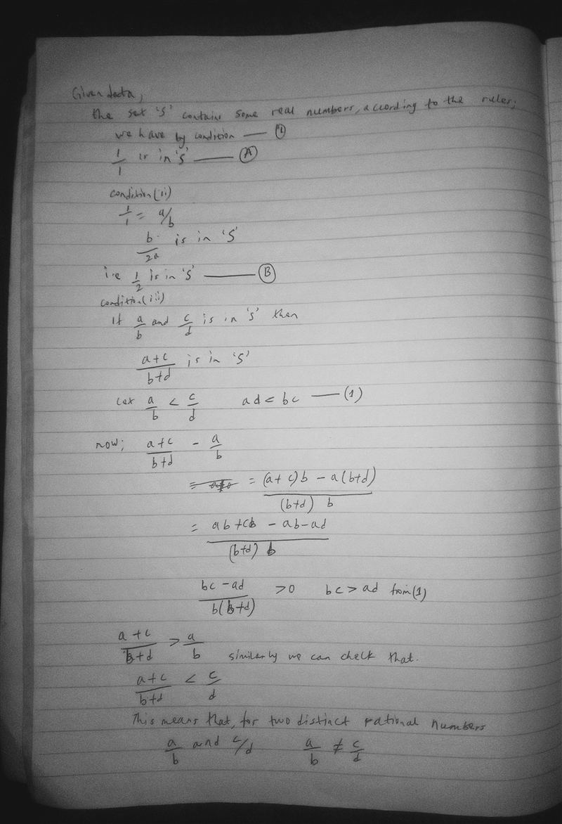 The set S contains some real numbers, according to the following three rules. (i) 1 1 is-example-1