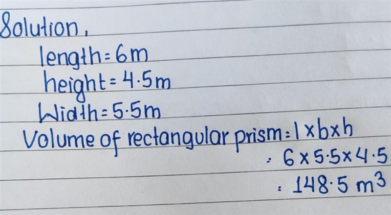 What is the volume of the rectangular prism? A prism has a length of 6 meters, height-example-1