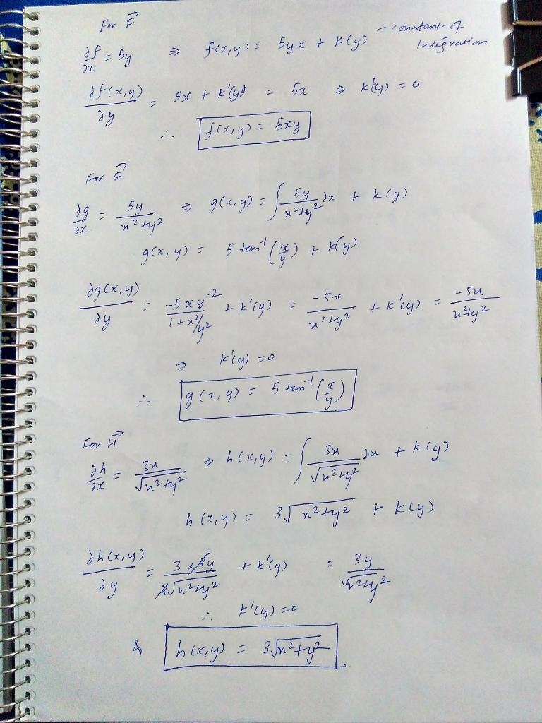 (a) Show that each of the vector fields F⃗ =4yi⃗ +4xj⃗ , G⃗ =3yx2+y2i⃗ +−3xx2+y2j-example-1