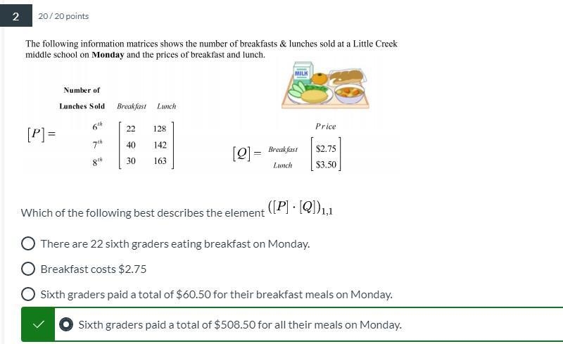 Please help! Correct answr only, please! The following information matrices show the-example-1