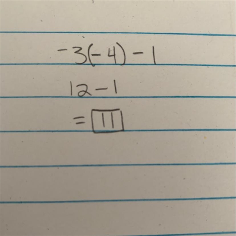 Given f(x) = -3x – 1, solve for a when f(x) = -4. Can somebody help-example-1