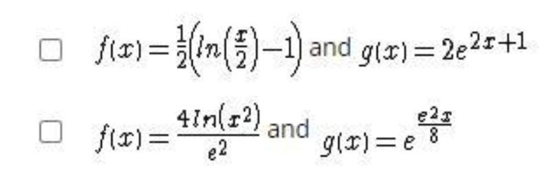 Which of these pairs of functions are inverse functions?-example-1