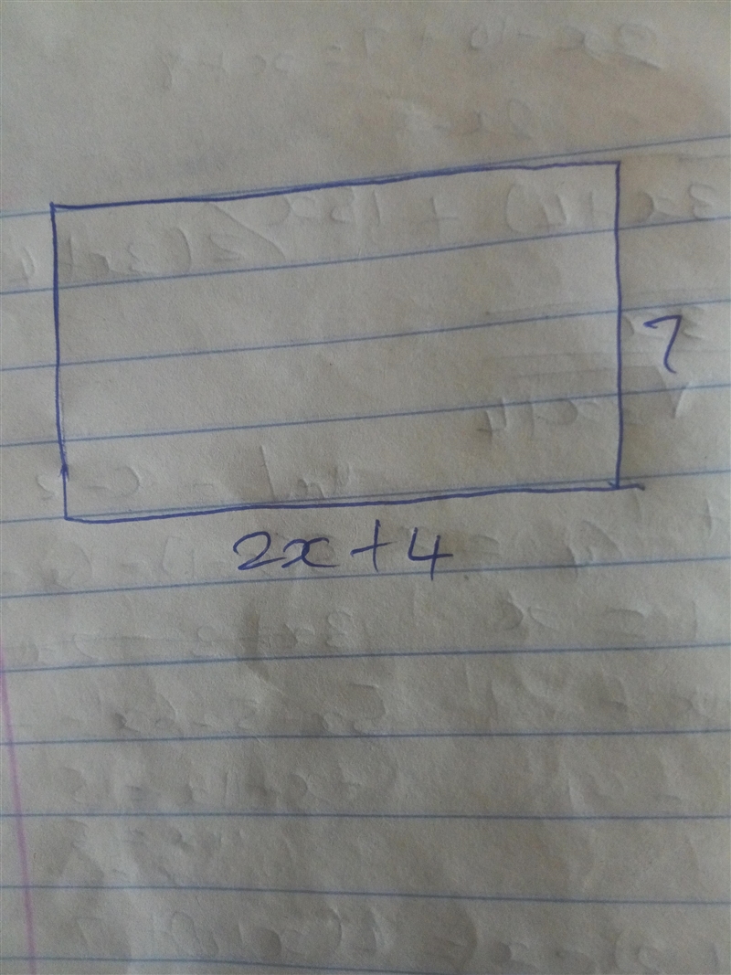 The area of a rectangle is expressed as (14x + 28) square feet. If the width of the-example-1