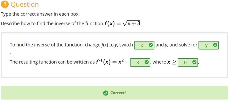 Describe how to find the inverse of the function. To find the inverse of the function-example-1