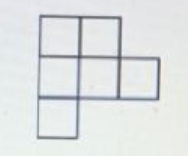 Each of the figures below is made up of six squares three of the figures can be folded-example-1