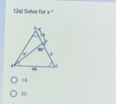 Solve for x A) 10 B) 20 C) 30 D) 60 Help me I’m so pretty and funny I need help, worms-example-1