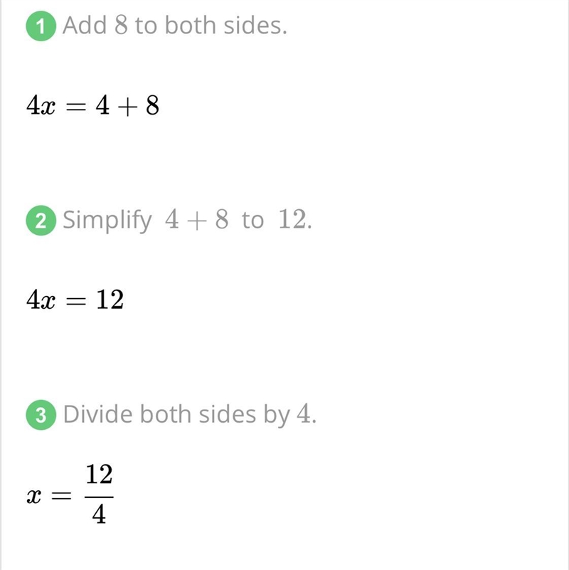 Please help 4x-8 by 4 is ???​-example-1