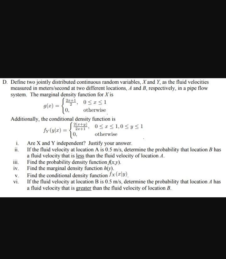 g Define two jointly distributed continuous random variables, X and Y, as the fluid-example-1