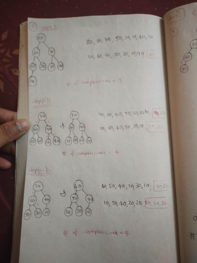 Problem 1. Consider an array of size nine with the numbers in the following order-example-2