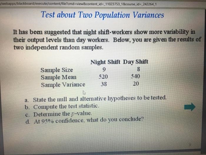 It has been suggested that night shift-workers show more variability in their output-example-1